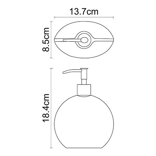 Дозатор для мыла WasserKraft Eider K-33399