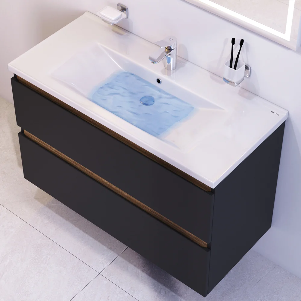 Мебель для ванной Am.Pm X-Joy 100 черный матовый, подвесная