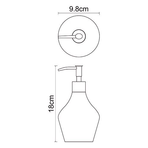 Дозатор для мыла WasserKraft Dinkel K-4699